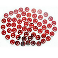 Unfading Flame Retardant Smiling Face Shaped Red PVC Confetti